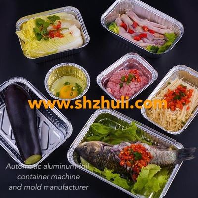 50HZ Food Container Punching Machine 260mm Aluminium Food Container Making Machine