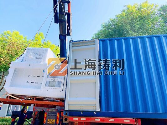 Mitsubishi PLC Aluminum Foil Container Making Machine 24kw 12000kg White Orange